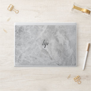 Elegant White Marble Minimalist Chic HP Laptop Skin