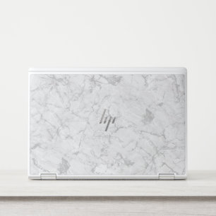 Elegant White Marble Minimalist Chic HP Laptop Skin