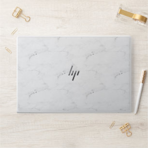 Elegant White Marble Minimalist Chic HP Laptop Skin