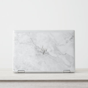 Elegant White Marble Minimalist Chic  HP Laptop Skin