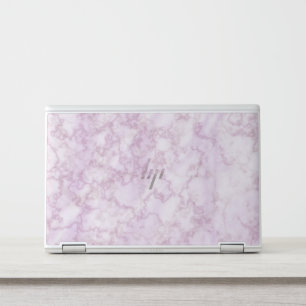 Elegant White Marble Minimalist Chic HP Laptop Skin