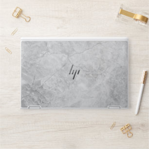 Elegant White Marble Minimalist Chic HP Laptop Skin