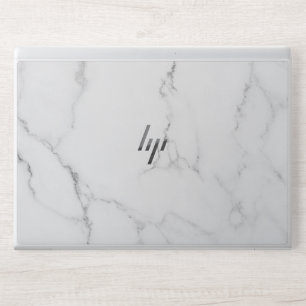 Elegant White Marble Minimalist Chic HP Laptop Skin
