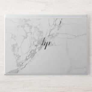Elegant White Marble Minimalist Chic HP Laptop Skin