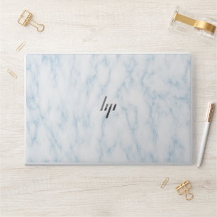 Elegant White Marble Minimalist Chic HP Laptop Skin