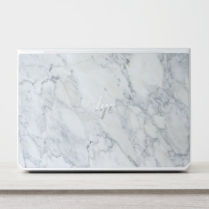 Elegant White Marble Minimalist Chic HP Laptop Skin