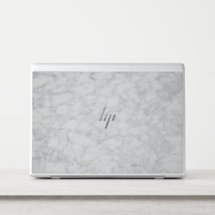 Elegant White Marble Minimalist Chic HP Laptop Skin