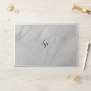 Elegant White Marble Minimalist Chic HP Laptop Skin