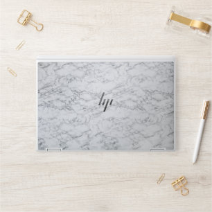 Elegant White Marble Minimalist Chic HP Laptop Skin