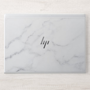 Elegant White Marble Minimalist Chic HP Laptop Skin