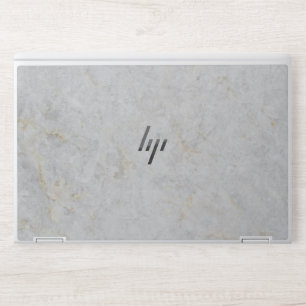 Elegant White Marble Minimalist Chic HP Laptop Skin