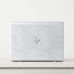 Elegant White Marble Minimalist Chic HP Laptop Skin