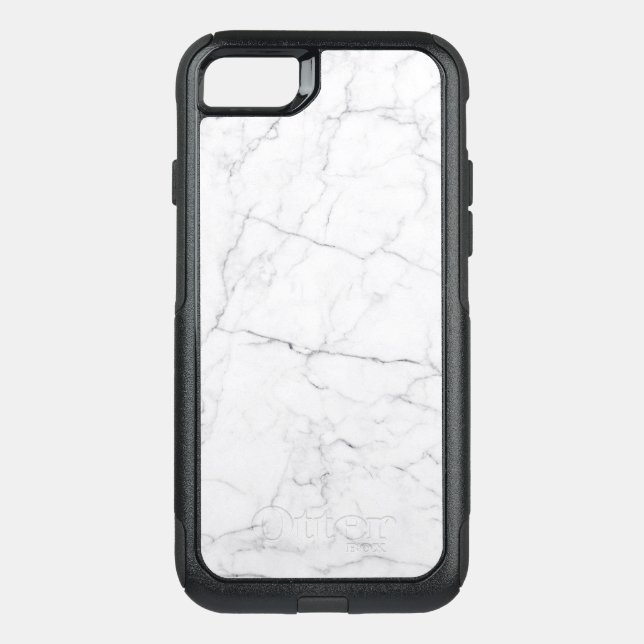Elegant White Marble  Otterbox iPhone Case (Back)
