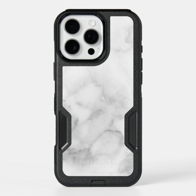 Elegant White Marble  Otterbox iPhone Case (Back)
