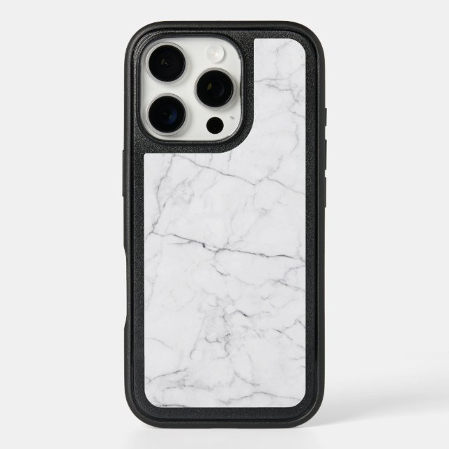 Elegant White Marble  Otterbox iPhone Case (Back)