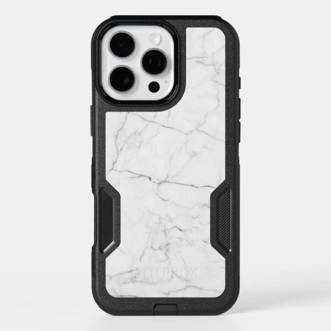 Elegant White Marble  Otterbox iPhone Case (Back)