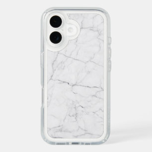 Elegant White Marble  iPhone 16 Case