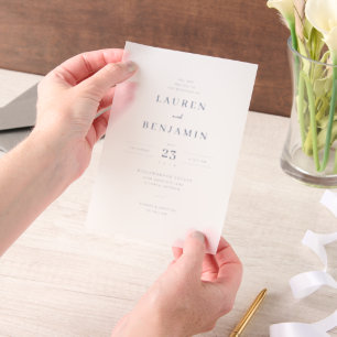Elegant White Minimalist Invitation