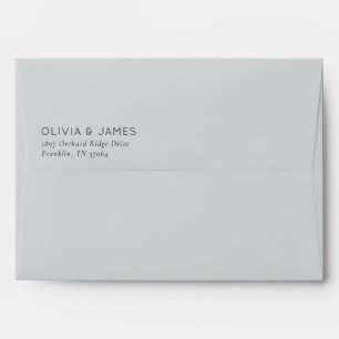 Elegant White Minimalist Typographic Envelope