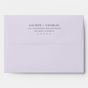 Elegant White Minimalist Typographic Envelope