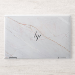 Elegant White Ombre Marble HP Laptop Skin