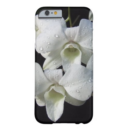 Elegant White Orchid Floral Photo Barely There iPhone 6 Case