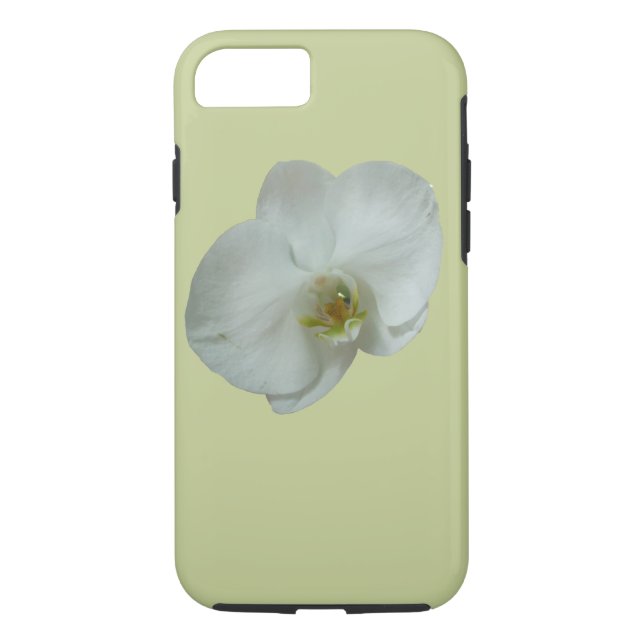 Elegant White Orchid Flower Botanical Case-Mate iPhone Case (Back)