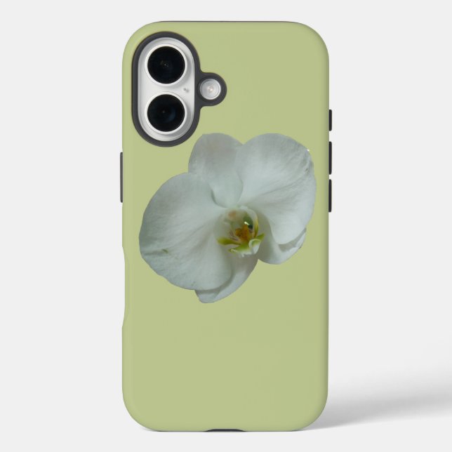 Elegant White Orchid Flower Botanical Case-Mate iPhone Case (Back)