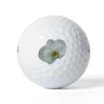 Elegant White Orchid Flower Botanical Golf Balls