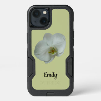 Elegant White Orchid Flower Botanical iPhone 13 Case