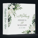 Elegant White Orchids Bohemian Wedding 3 Ring Binder<br><div class="desc">Elegant White Orchids Bohemian Wedding 3 ring binder. 
Customizable floral binder featuring watercolor hydrangeas,  peonies,  anemones and foliage. This floral binder will be perfect for personal use and an event like weddings,  bridal showers and baby showers.</div>