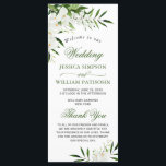 Elegant White Orchids Bohemian Wedding Ceremony Pr Program<br><div class="desc">Elegant White Orchids Bohemian Wedding Ceremony Program. Use the template fields to add your ceremony and bridal party information,  and then click "Customize It" to reposition elements if needed. Need help? Contact me via the "Ask this Designer" link on this page.</div>