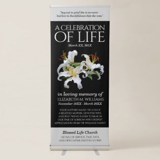 Elegant White Oriental Lilies Celebration of Life