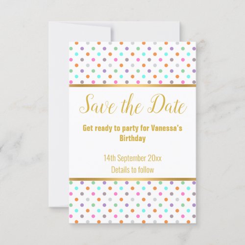 ELEGANT WHITE  PASTEL SPOT  RESPONSE RSVP CARD