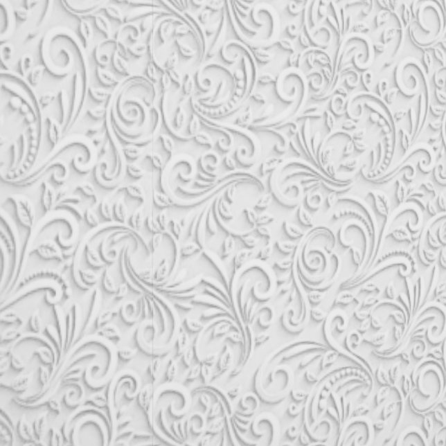 Elegant white pattern wallpaper  (Seam)