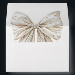 Elegant White Pearl Bow Bridal shower Envelope<br><div class="desc">Elegant White Pearl Bow Bridal shower envelope. Matching items available.</div>