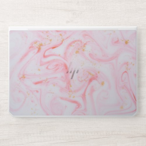 Elegant white pink marble EliteBook 1050 G1 HP Laptop Skin