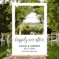 Elegant White Prop Wedding Selfie Photo Frame