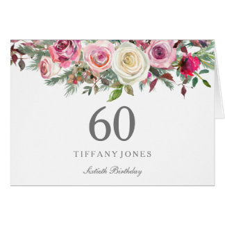 60th Birthday Thank You Cards - Greeting & Photo Cards | Zazzle