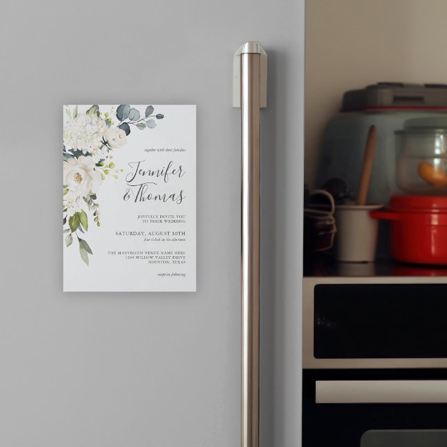 Elegant White Roses and Hydrangeas Wedding (Creator Uploaded)