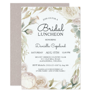 bridal luncheon invitations zazzle
