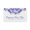 Elegant White & Royal Blue Damasks & Swirls