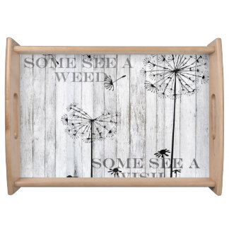 Elegant White Serving Tray