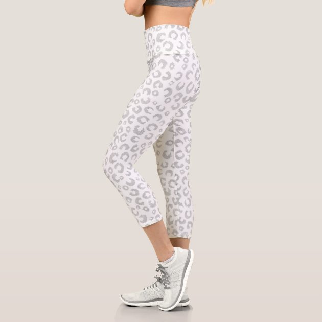silver capri leggings