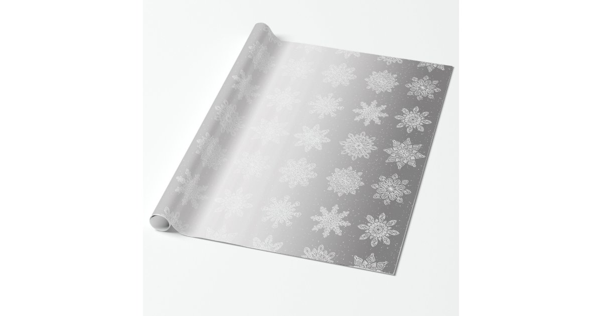 Burgundy and White Snowflake Christmas Wrapping Paper | Zazzle