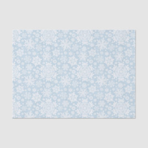 Elegant White Snowflake (Frost Blue) Tissue Paper