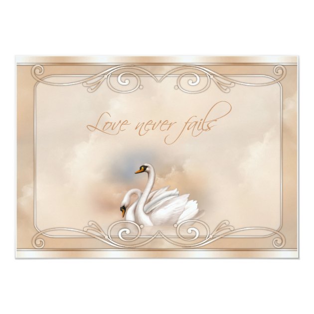 swan wedding invitations