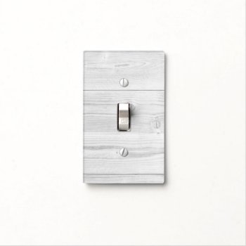 Elegant White Washed Barn Wood Planks Light Switch Cover by GrudaHomeDecor at Zazzle