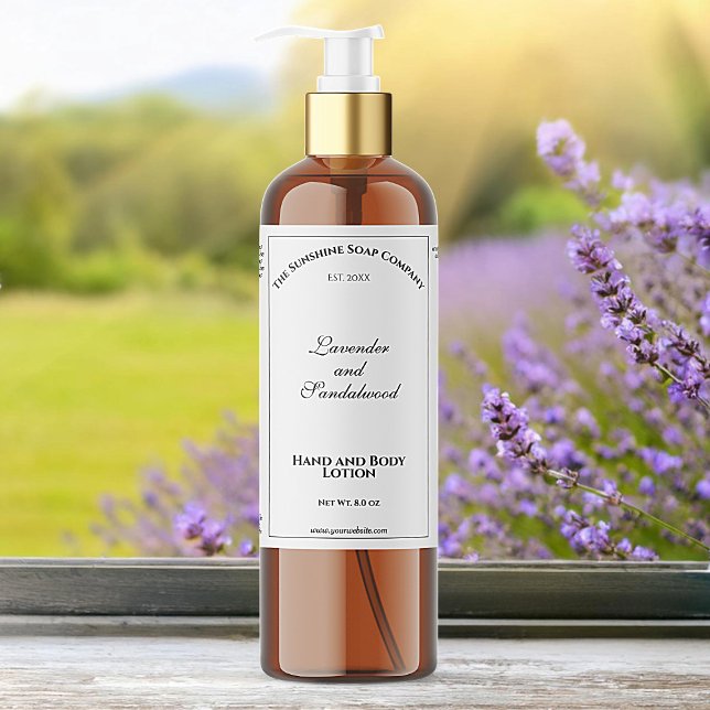 Elegant white waterproof cosmetics bottle label (Creator Uploaded)