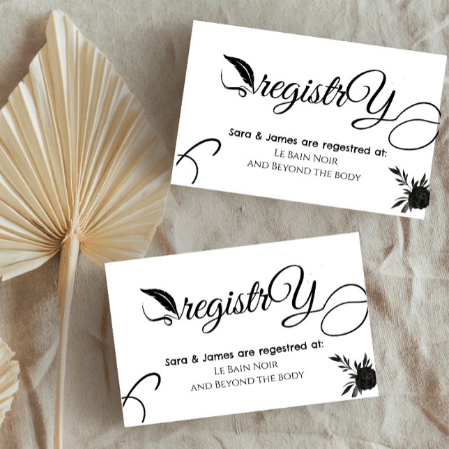 Elegant White Wedding Shower  Enclosure Card (Creator Uploaded)